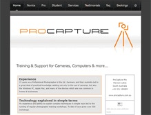 Tablet Screenshot of procapture.com.au